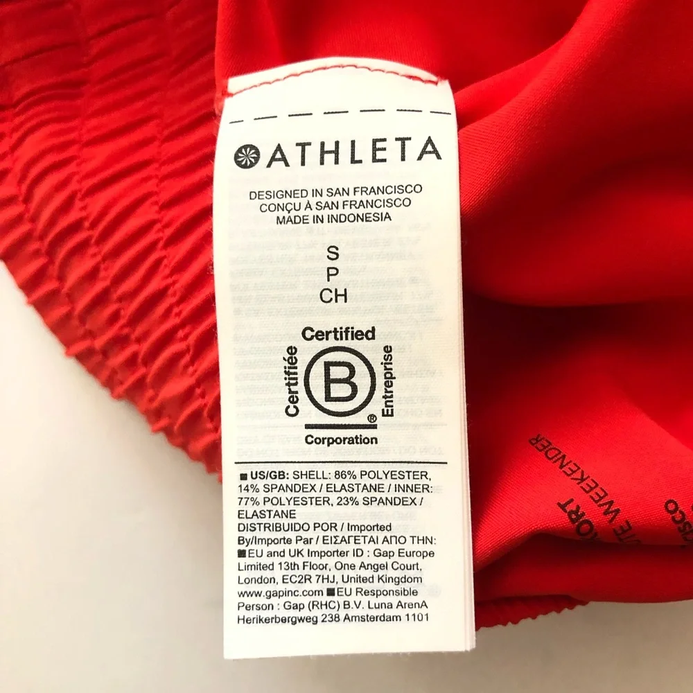 ATHLETA Weekender High Rise Run Skort Skirt Red Size Small - Picture 13 of 16